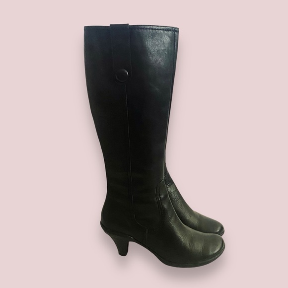 GNW Black Leather Button Side Boot Vintage Inspired SZ 6 - Picture 6 of 13